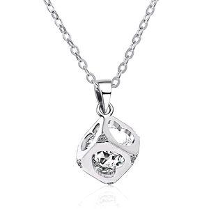 ♠️+ Swarovski® Diamonds Love Cube Necklace